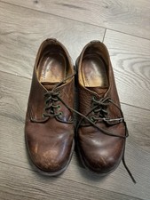 Vintage Made In England Brown Doc Martens Shoes Unisex Mens 6 Womens 8