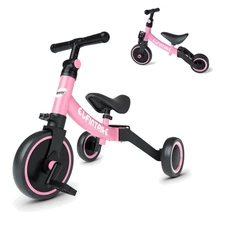 Safe & Comfortable 3-in-1 Toddler Tricycle - Ideal for Active Kids 1-4