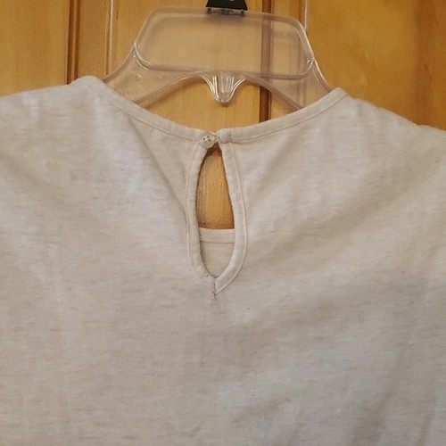 Lucky Brand Girl's Cream Heathered Sparkly Bird Graphic Short Sleeve Tee Size XL - Picture 8 of 8