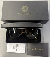 Versace VE2231 100287 Gold/Dark Grey Sunglasses PD3048634 