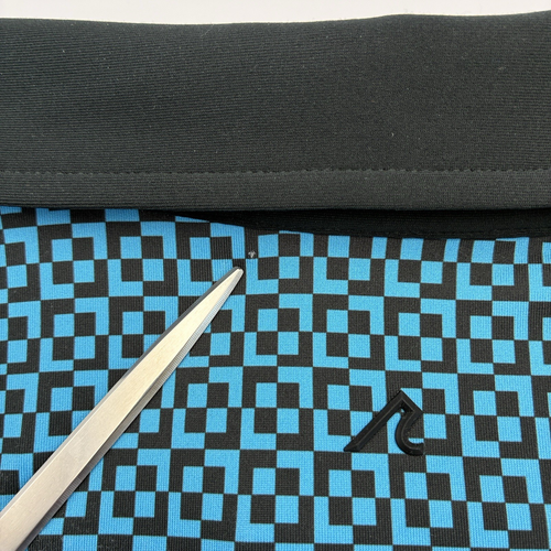 Redvanly Blake Golf Polo Uomo XL Nero Blu Stampa Geometrica Performance *Nuova con etichette* - Foto 9 di 11