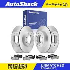 Front Rear Brake Rotors Ceramic Pads for 2008-2013 Chevy Suburban 2500 V8