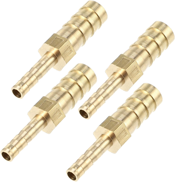 4 StüCk 8Mm - 4Mm Gerade Geformte Widerhaken Messing Schlauchverbinder-image