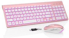 SABLUTE Wireless Keyboard and Mouse Combo Backlit - Compact Quiet Keyboard