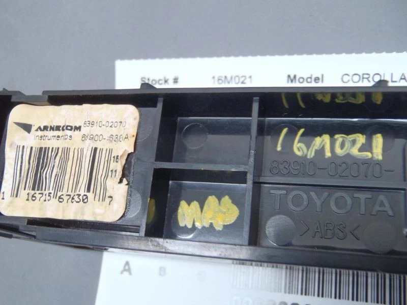 Reloj digital tablero 83910-02070 compatible con Toyota Corolla 63350 2003-2008 Foto 3 de 4