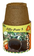 Jiffy 5 in. H Seed Starting Peat Pot 6 pk (Pack of 2)