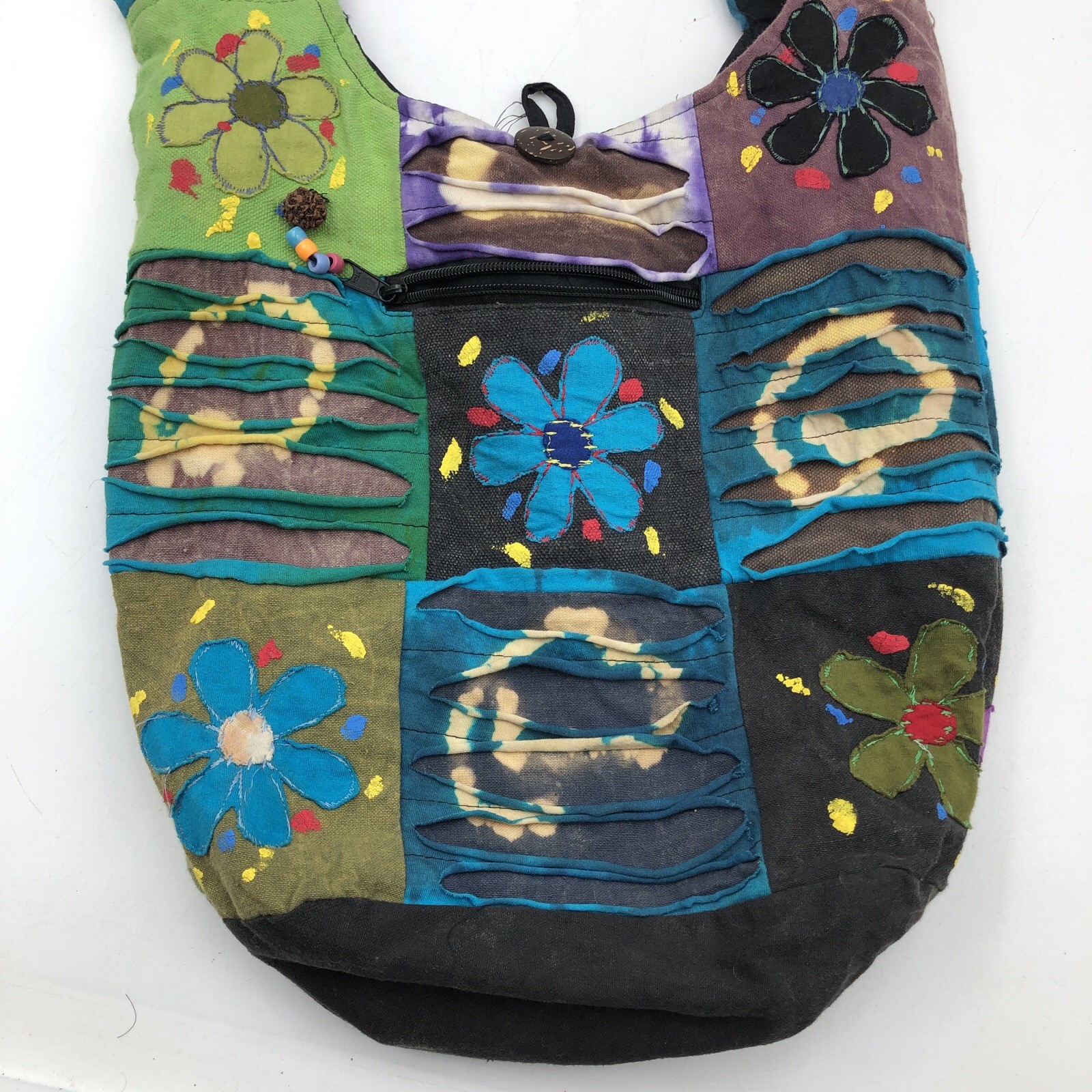 Rising International boho patchwork shoulder bag/… - image 2