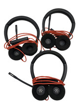 Lot of 3 Poly Blackwire 3320 USB-C Stereo Headset Microsoft Teams
