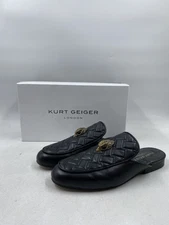 Kurt Geiger London Black Leather Mules W 8.5