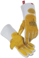 CAIMAN 1812-L Revolution HD Weld Gloves L BOARHIDE Leather Gauntlet 14.2"