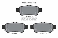 Textar Bremsbelagsatz, Scheibenbremse 2434101
