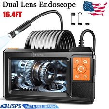 Endoscope Camera with Light, 4.3' IPS Screen 1080P HD Inspection Camera 8 LED US
