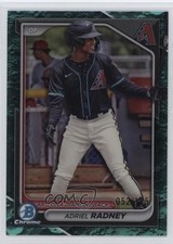 2024 Bowman Draft Chrome Aqua Lunar Refractor 52/125 Adriel Radney #BDC-136 1k9t