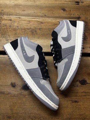 Size 9.5 - Air Jordan 1 SE Craft Low Inside Out - Cement Grey / black/Purple