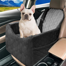 Dog Car Seat for Small/Medium Dogs - Dog Booster Seat with Safety Straps  Non-S