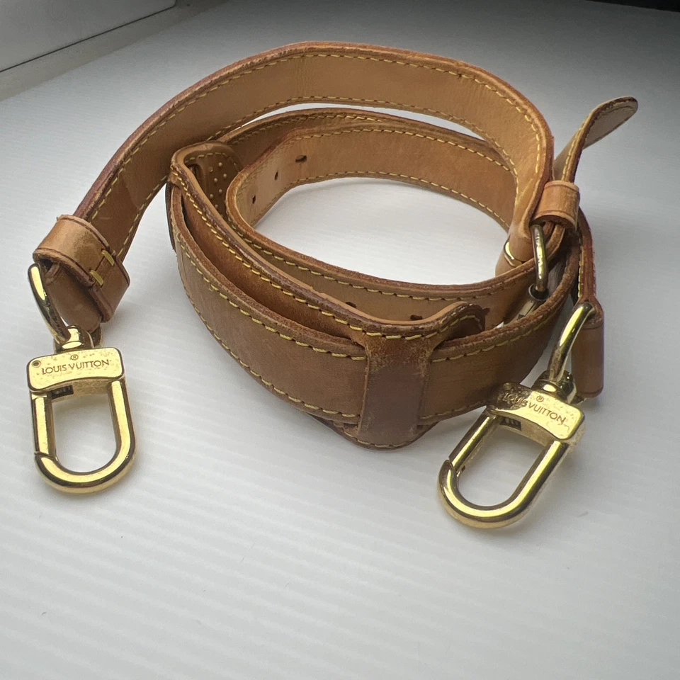 Louis Vuitton De Colección Vachetta Cuero Keepall Bandolera Lona Correa para el Hombro 48” Foto 4 de 4