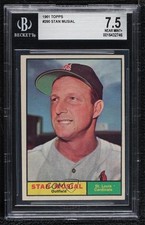 1961 Topps Stan Musial #290 BGS 7.5 HOF 0q3