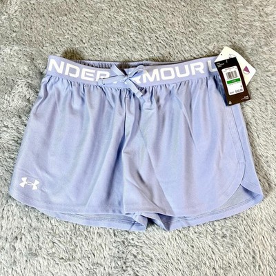 Under Armour Girls Celeste/White Play Up Solid Shorts Size YLG/G