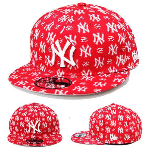 New Era New York Yankees Fitted Hat Team Logo Allover Custom Dark