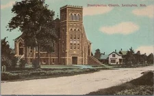 Postcard Presbyterian Church Lexington Nebraska NE 
