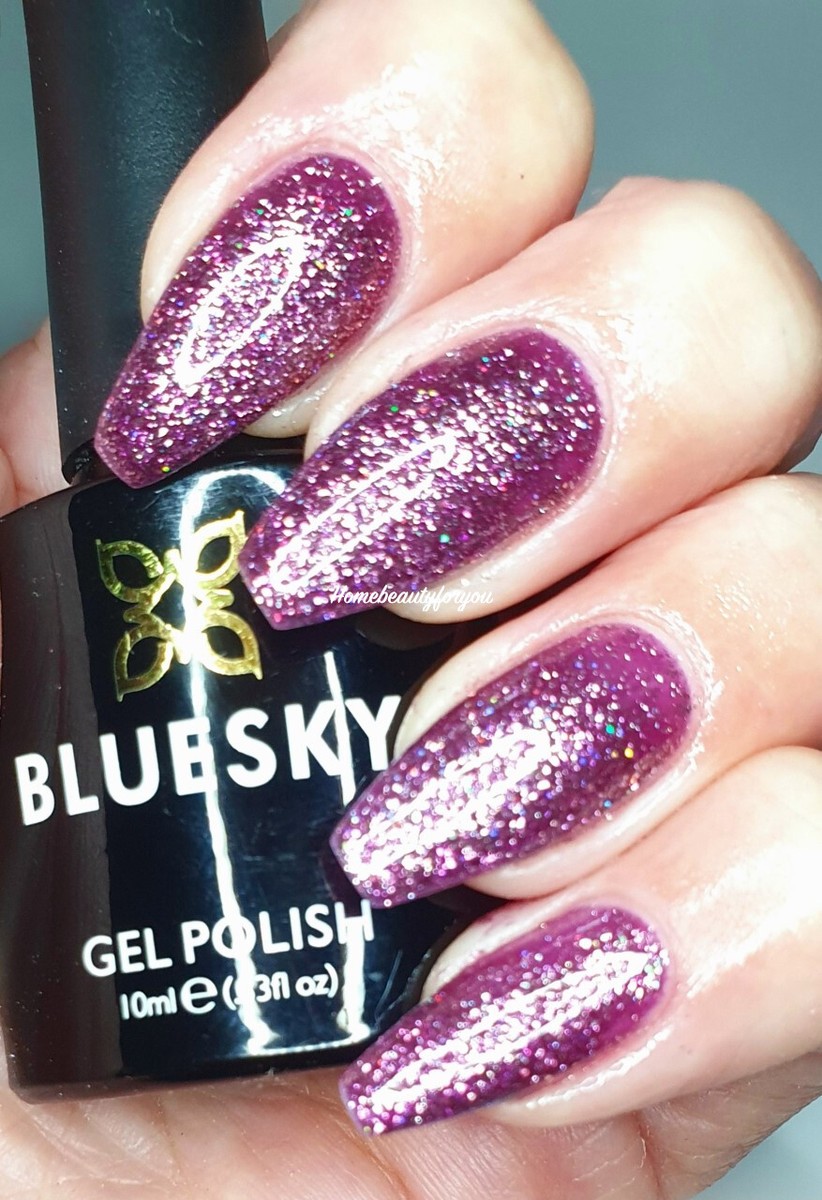 Bluesky Vernis à Ongles Gel Dissoluble Couleur Mauve Foncé