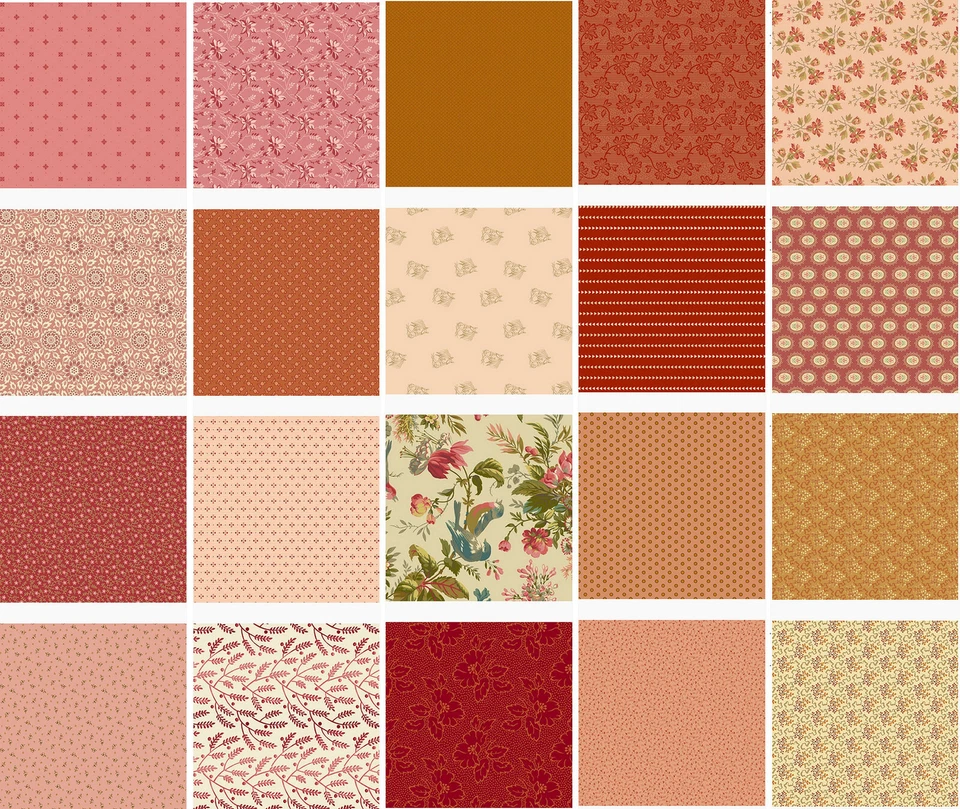 Secret Stash Warm Andover Fabrics Charm Pack 42 - 5" precut fabric quilt squares - Image 2 of 2