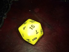 24-Sided Yellow Polyhedral Die D24 Gaming RPG Tabletop Board Card CCG Game Dice