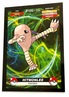2025 POKEMON KANTO CREALASER TCG Card #106 HITMONLEE Peru Edition