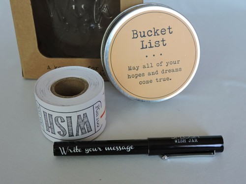 Splosh Wish Jar Bucket List Office Gift Idea Retirement Baptism Birthday Party - Picture 4 of 9