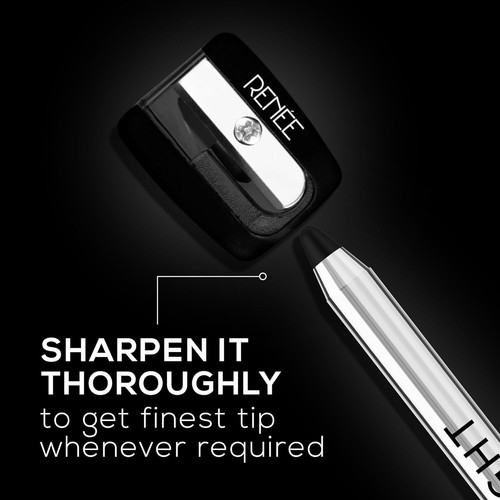 RENEE Midnight Kohl Pencil - Smudgeproof and Waterproof Kajal - Darkest Black - Picture 5 of 8