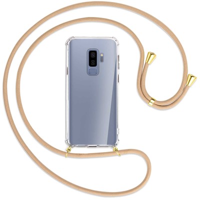 Handykette für Samsung Galaxy S9+ S9 Plus beige (G) Hülle mit Band Kordel