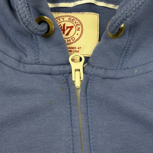 '47 Brand St. Louis Rams Full Zip Hooded Sweatshirt Blue Womens Large L * - Picture 9 of 10