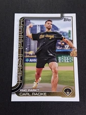 CARL RADKE 2025 Topps Baseball Series 1 First Pitch #FP-6 PNC Park Pirates