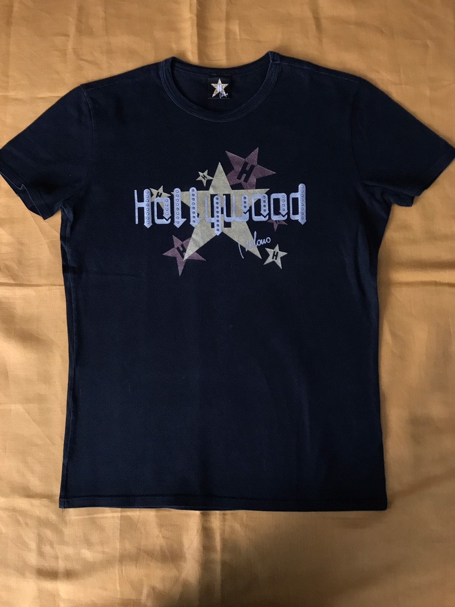HOLLYWOOD MILANO T-SHIRT RAGAZZO Made In Italy, NERA, taglia S