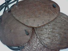 OSTRICH & Leather  BROWN, Replaceable Elastic...