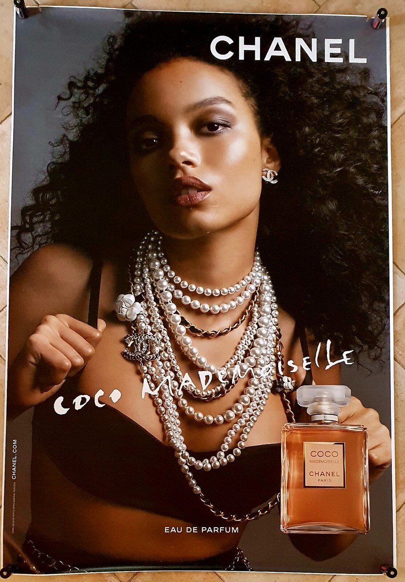 Affiche poster taille abribus 120cm x 176cm Chanel Coco