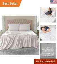 Stylish Ashford 4-Piece California King Sheet Set - Soft Microfiber Essentials