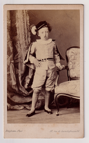 Tirage Albuminé Vintage 1860 - Alexandra, Princesse De Galles - Bingham Paris - Format 6x9,5 Cm