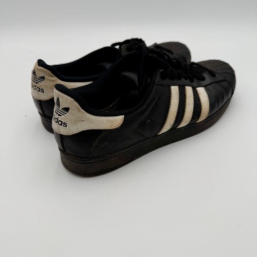 Adidas Superstar schwarz weiß Schuhe Herren 11 OG 3-Streifen gut getragen - Bild 2 von 6
