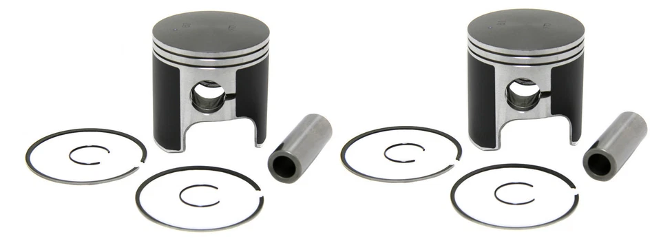 2003 2004 Arctic Cat Mountain Cat 800 SPI Pistons Bearings Top End Gasket Kit  - Image 2 of 4
