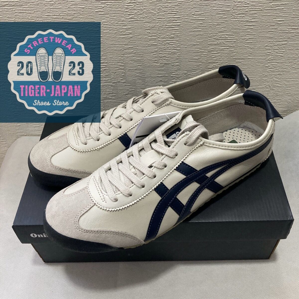 Onitsuka Tiger MEXICO 66 1183C102 200 BIRCH PEACOAT Unisex Onitsuka Tiger MEXICO 66 1183C102 200 BIRCH PEACOAT Unisex