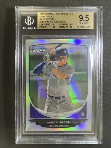 2013 Aaron Judge Bowman Chrome Draft Refractor RC Rookie #BDPP19 BGS 9.5