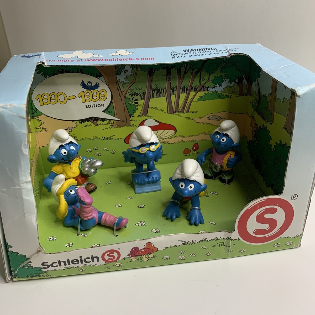Schleich Smurfs Set 1990-1999 Edition Smurf Figure Vintage