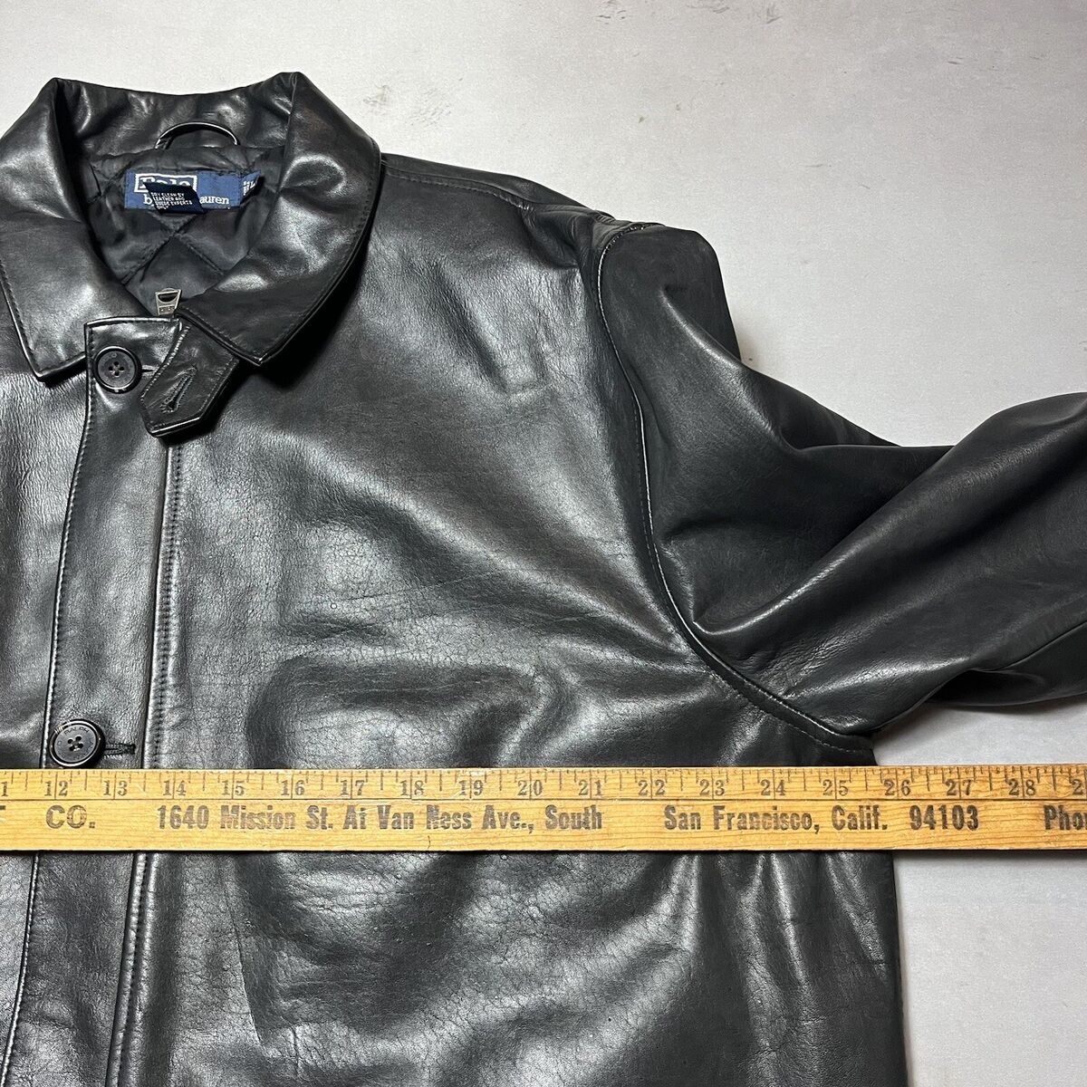 Vintage Ralph Lauren Polo Black Leather Quilted Jacket Rare Vintage Ralph Lauren Polo Black Leather Quilted Jacket Rare
