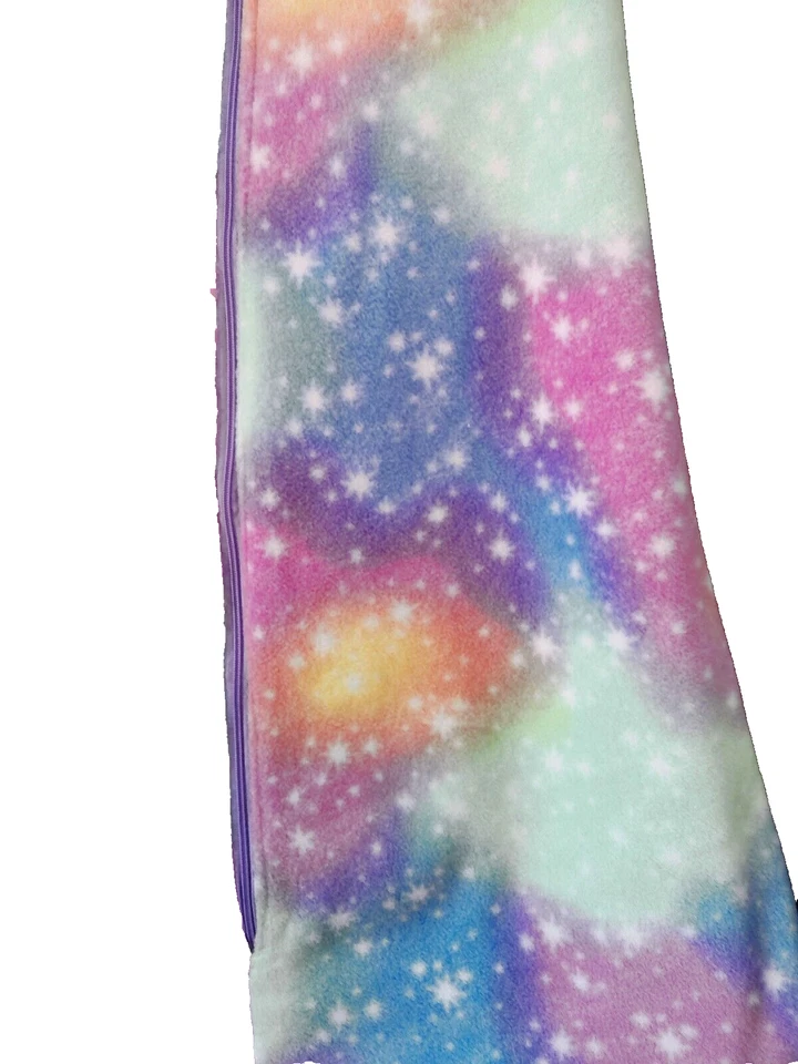 Acogedor saco de dormir para bebé forrado de lana/franela hecho a mano varias estrellas 9-18 meses Foto 3 de 3