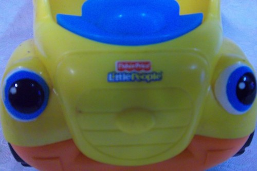 Fisher Price 2009 Little People Dump Truck 8" Sound Heavy Duty Push Toy - Picture 2 of 5