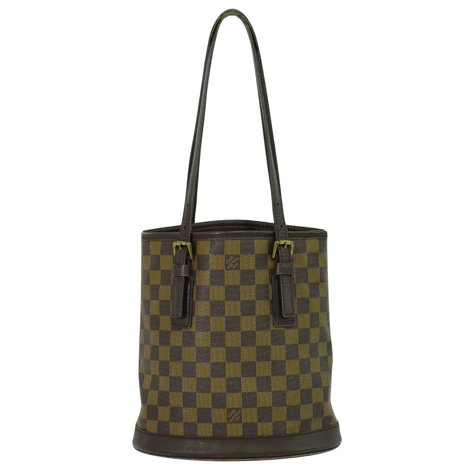 LOUIS VUITTON（LV） Borsa a tracolla Louis Vuitton Marais N42240 Damier Ebene in tela marrone