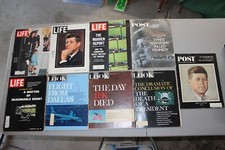 Vintage Lot Of POST/LIFE/LOOK Magazines The Assassination Of John F. Kennedy