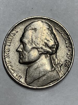 1962 Jefferson five cent nickel Denver D mint mark | eBay