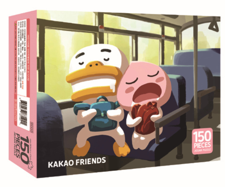 Kakao Friends 150ピースジグソーパズル KAKAO FRIENDS Jigsaw puzzle 150 pcs Sleepy Bus Cute